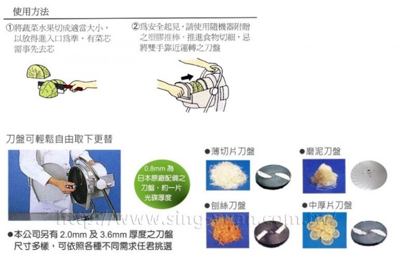 SS-250C/350C切菜機